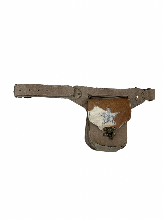 Leather cowboy bumbag