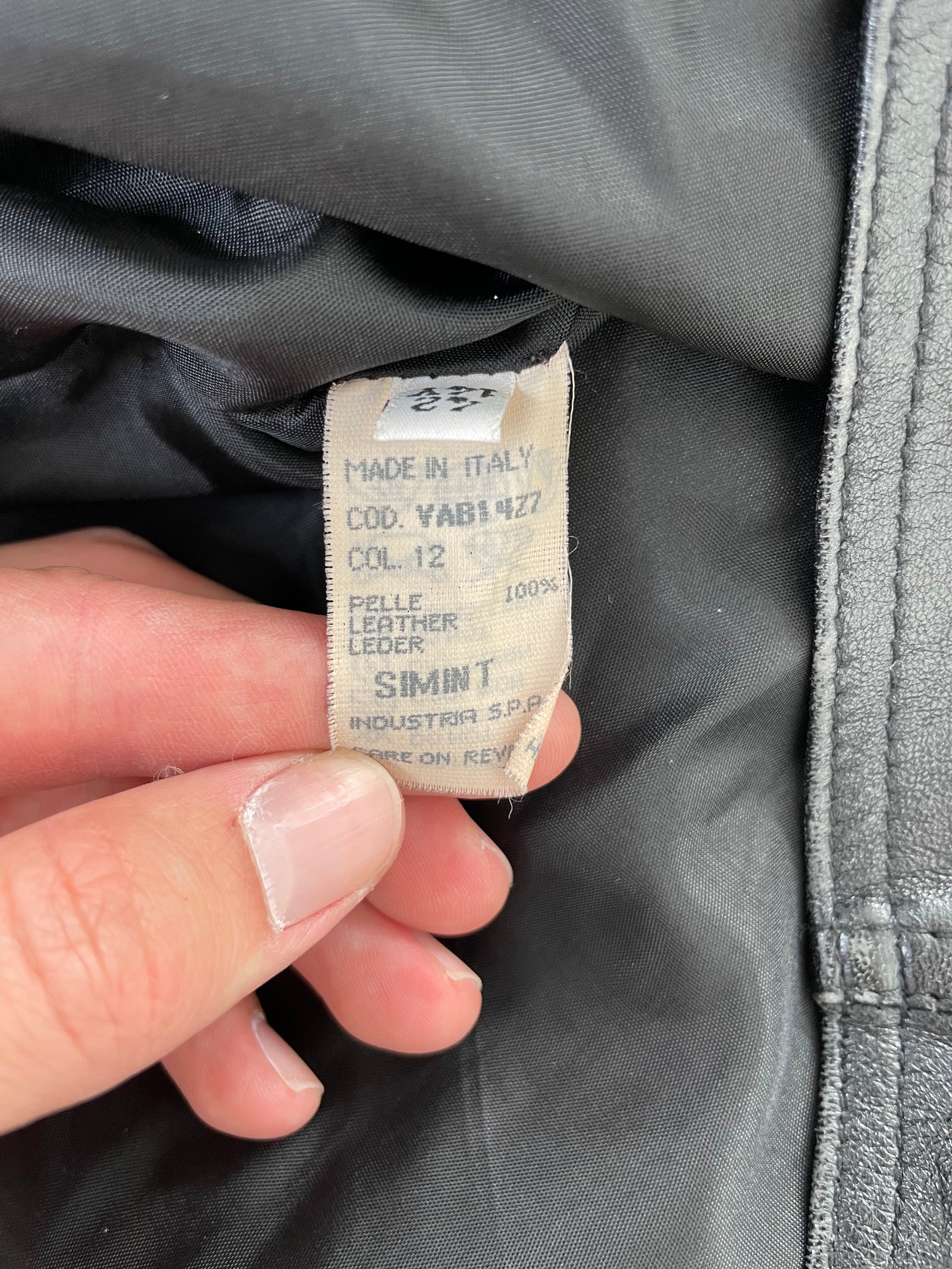 Gianni Versace 90s biker jacket