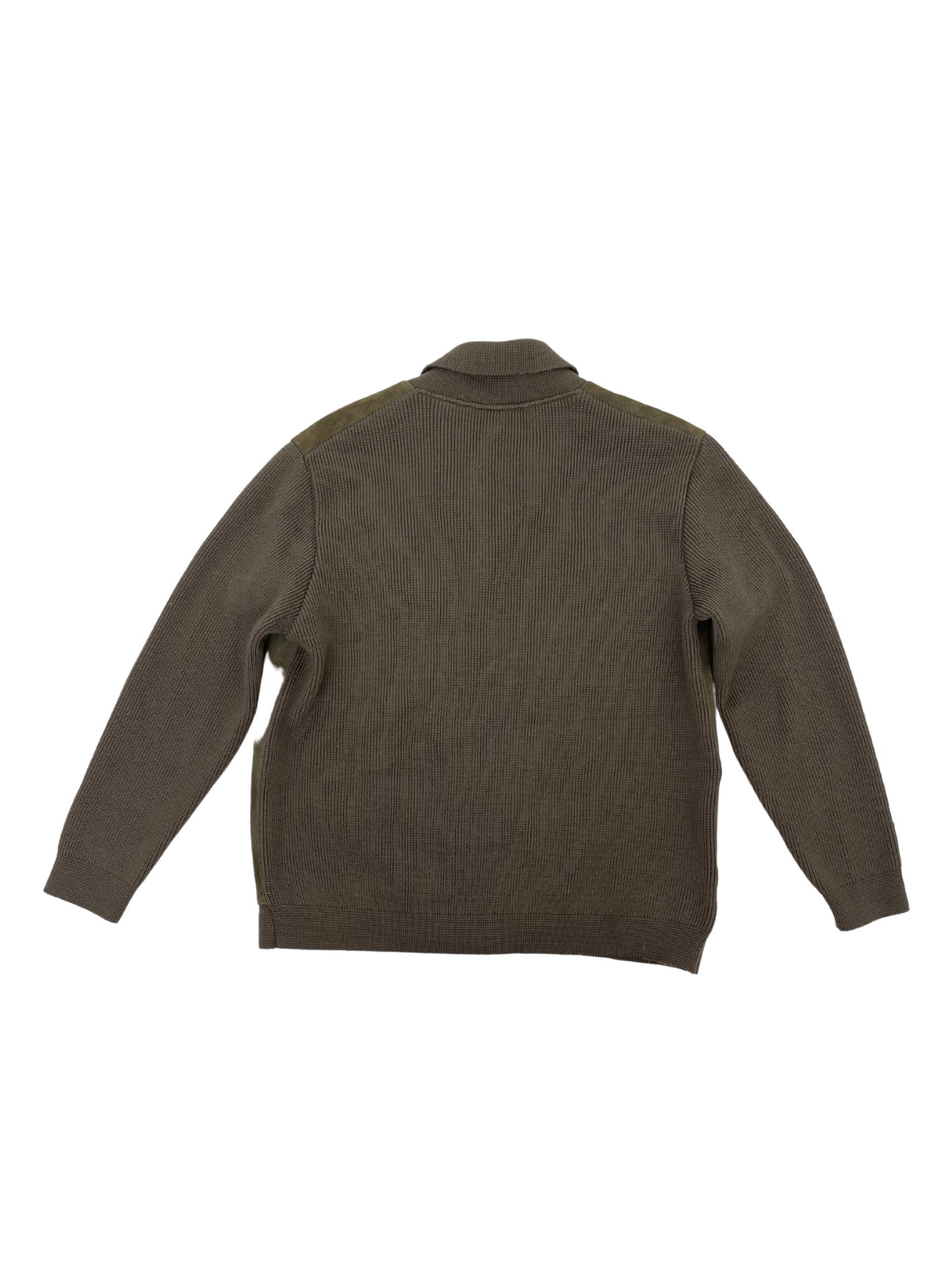 1970s suede wool knit jacket
