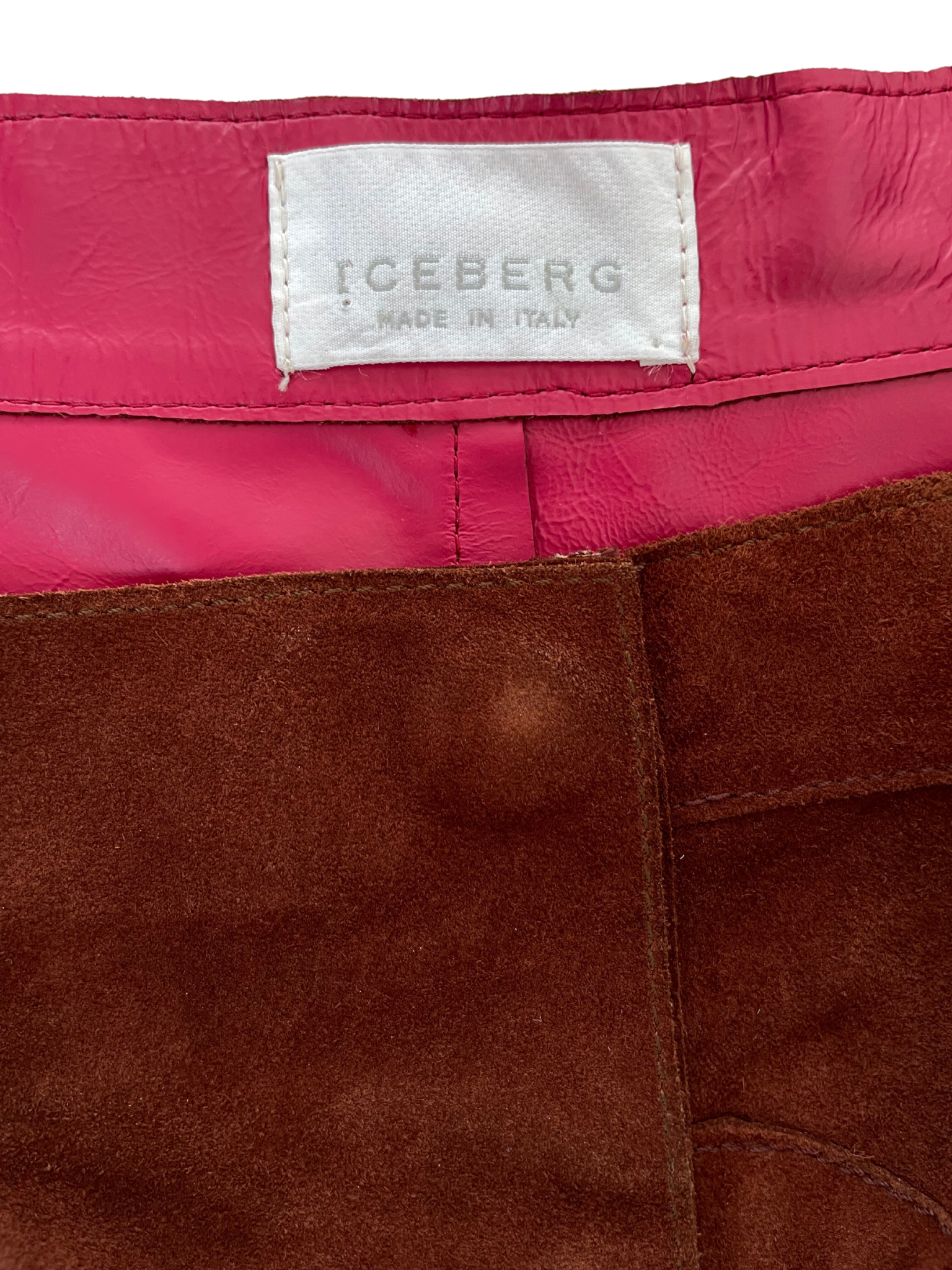 Vintage Iceberg leather skirt